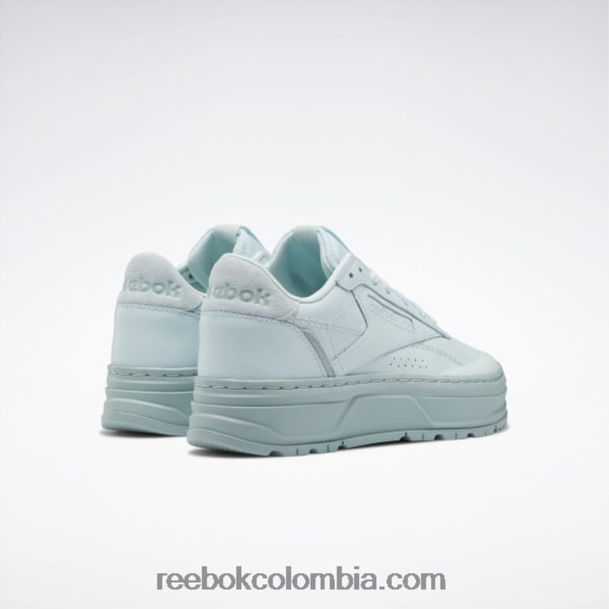 mujer azul susurro/gris marino zapatos club c doble geo mujer Reebok D260LP460