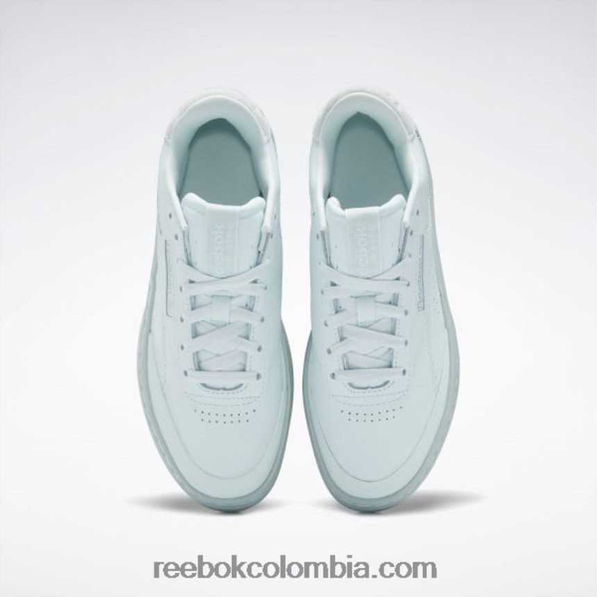 mujer azul susurro/gris marino zapatos club c doble geo mujer Reebok D260LP460