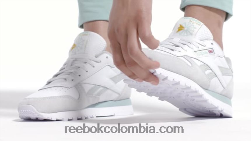 mujer blanco ftwr/gris marino/gris frío zapatos de mujer de cuero clasicos Reebok D260LP968
