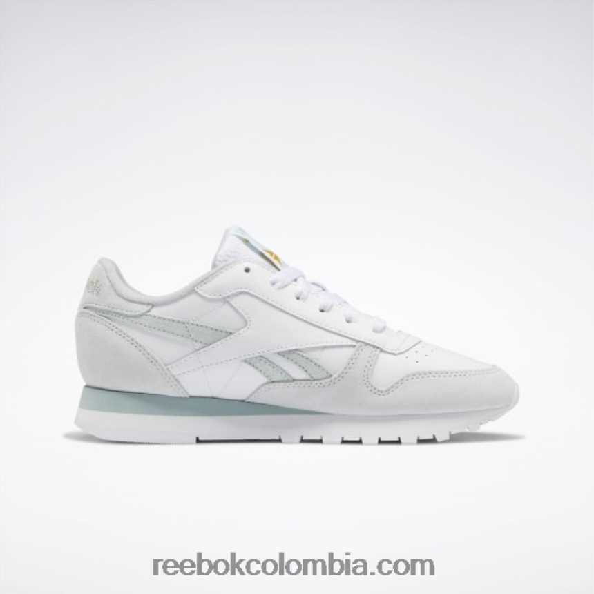 mujer blanco ftwr/gris marino/gris frío zapatos de mujer de cuero clasicos Reebok D260LP968