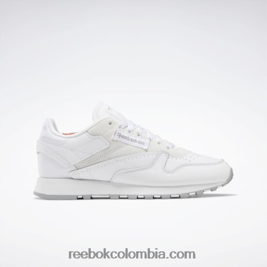 mujer blanco ftwr/gris puro 4/rodonita cuero clásico hazlo tuyo zapatos de mujer Reebok D260LP192