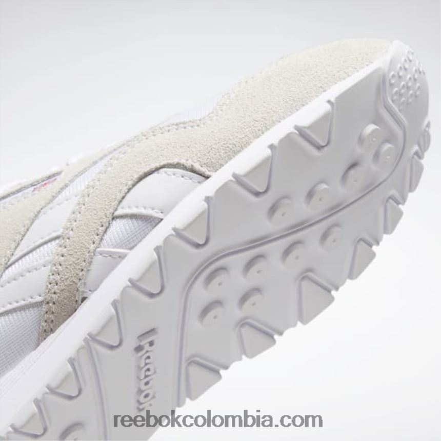 mujer blanco/gris claro zapatos clásicos de nailon para mujer Reebok D260LP467