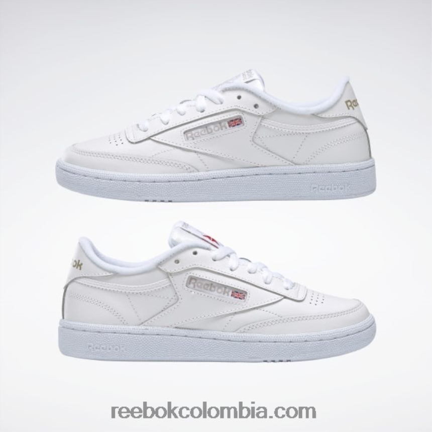 mujer blanco/gris claro zapatos club c 85 Reebok D260LP69