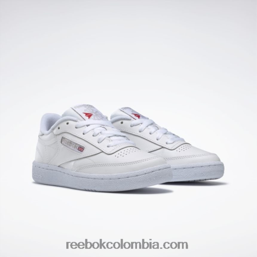 mujer blanco/gris claro zapatos club c 85 Reebok D260LP69