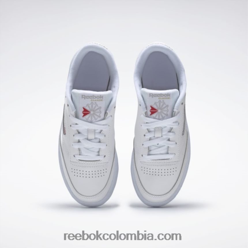 mujer blanco/gris claro zapatos club c 85 Reebok D260LP69