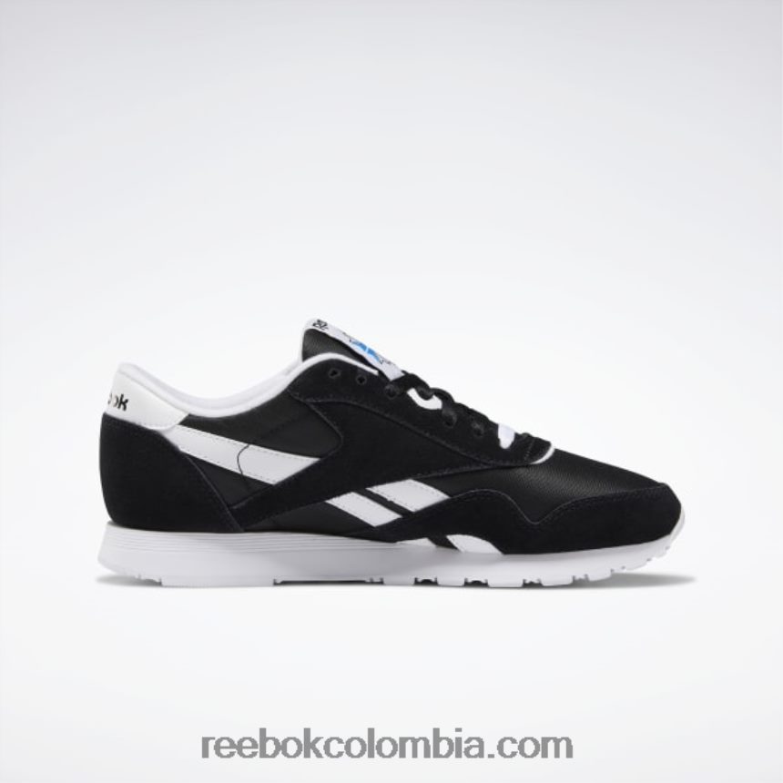 mujer blanco negro zapatos clásicos de nailon para mujer Reebok D260LP155