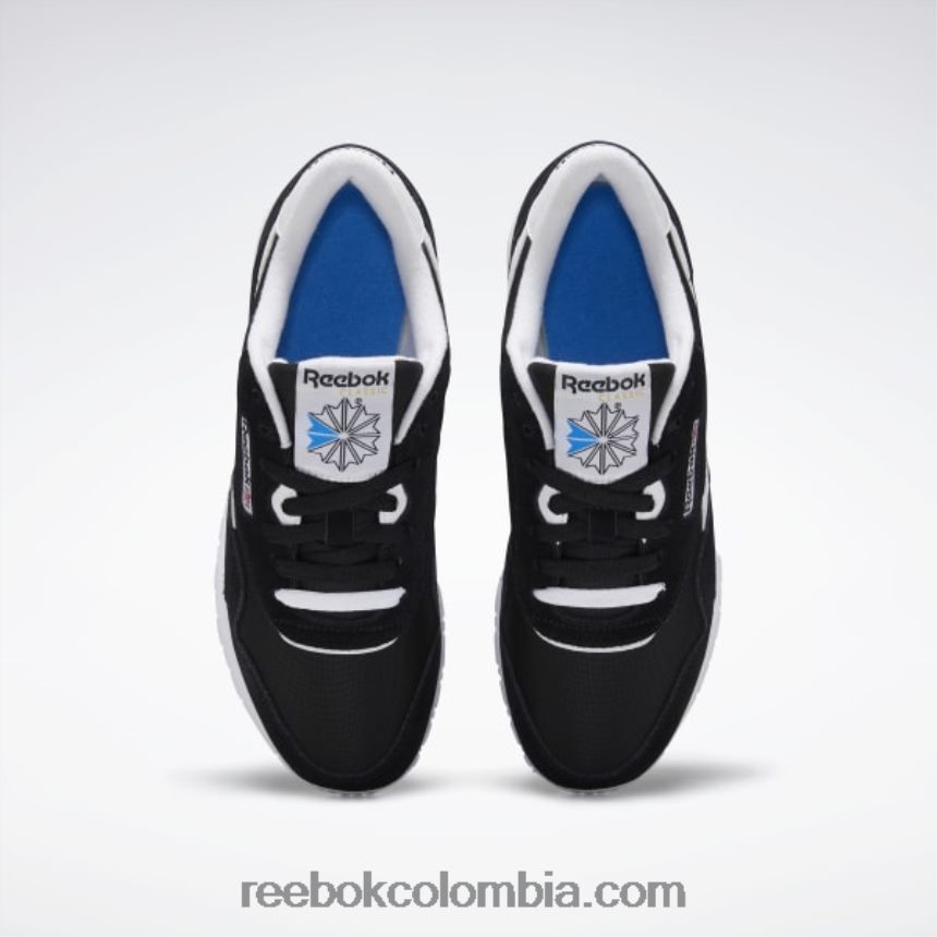mujer blanco negro zapatos clásicos de nailon para mujer Reebok D260LP155