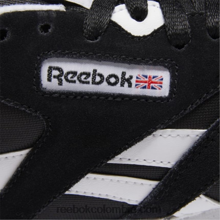 mujer blanco negro zapatos clásicos de nailon para mujer Reebok D260LP155