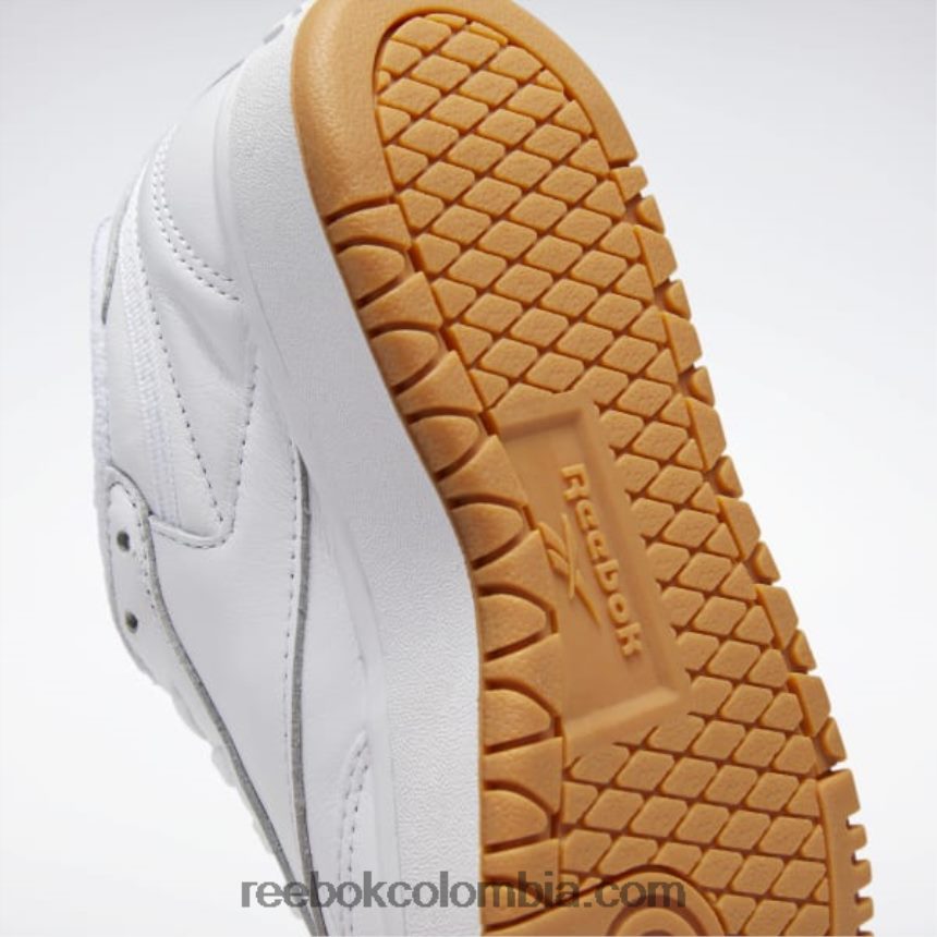 mujer blanco/reebok goma de mascar-07 zapatos dobles del club c Reebok D260LP5