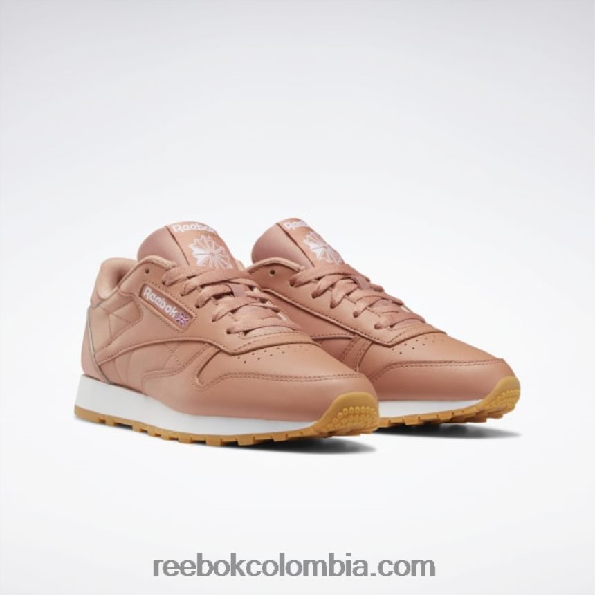 mujer cañón coral mel/ftwr blanco zapatos de cuero clasicos Reebok D260LP420
