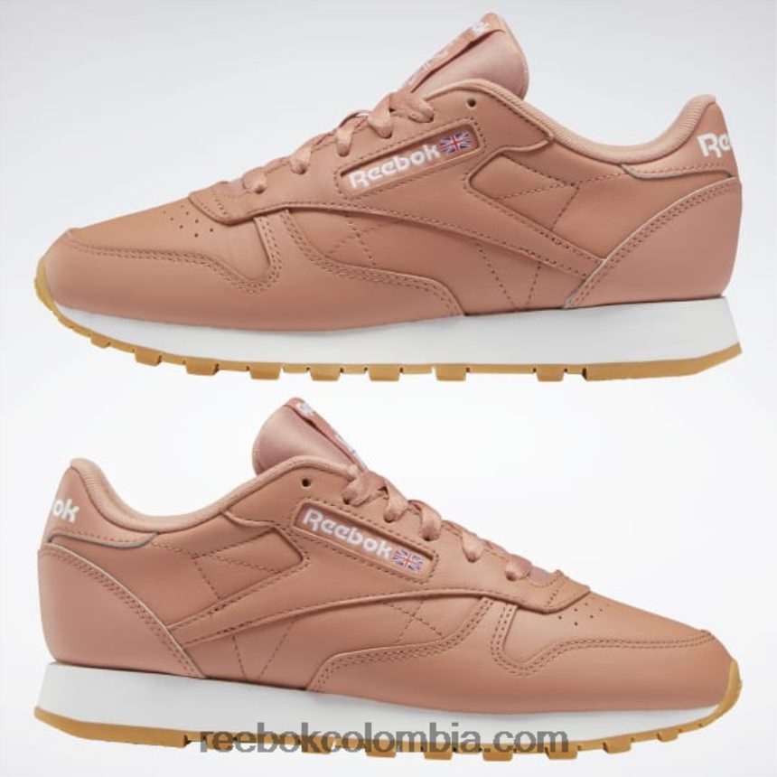 mujer cañón coral mel/ftwr blanco zapatos de cuero clasicos Reebok D260LP420