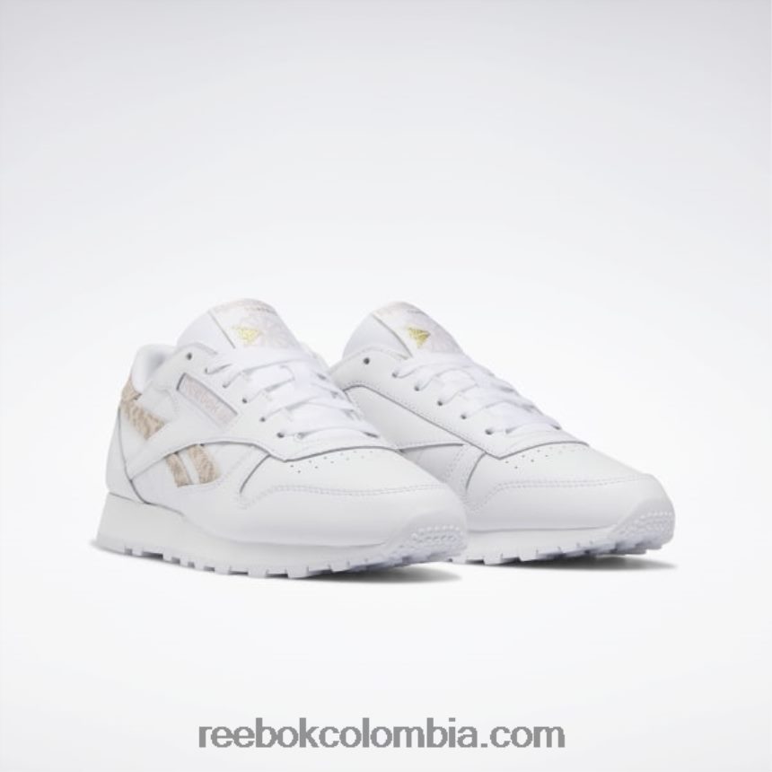 mujer ftwr blanco/crudo suave zapatos de mujer de cuero clasicos Reebok D260LP724