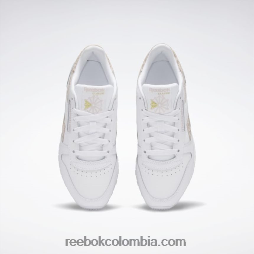 mujer ftwr blanco/crudo suave zapatos de mujer de cuero clasicos Reebok D260LP724