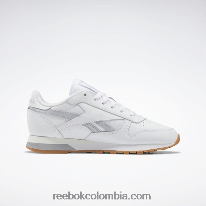 mujer ftwr blanco/gris frío 2/tiza zapatos de mujer de cuero clasicos Reebok D260LP223