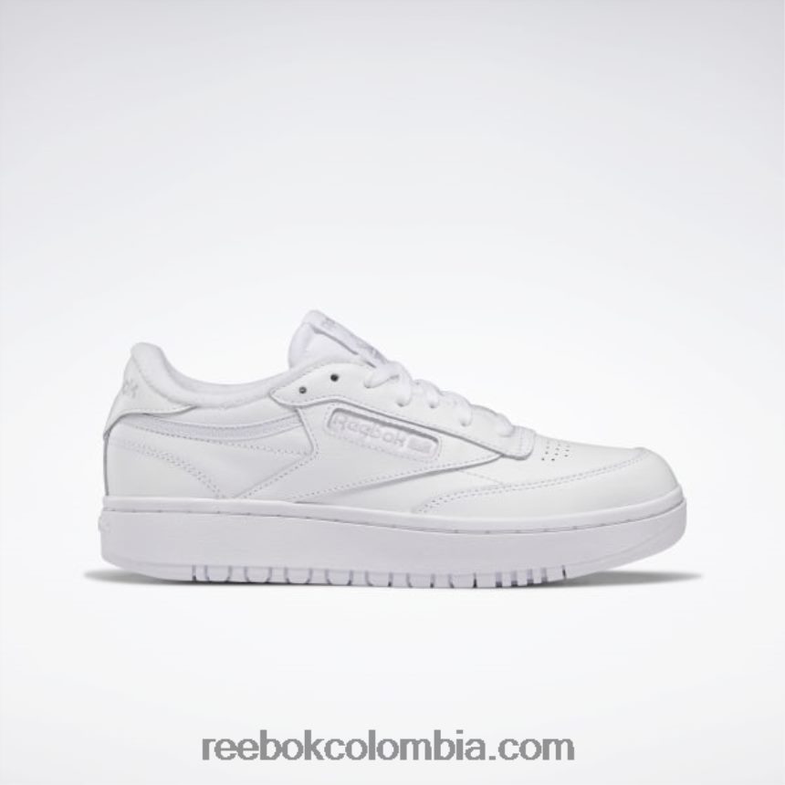mujer ftwr blanco/gris frío 2 zapatos dobles del club c Reebok D260LP7