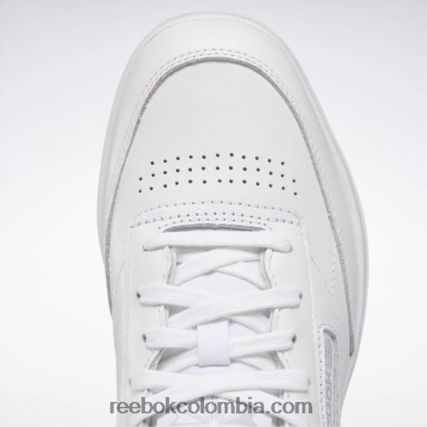 mujer ftwr blanco/gris frío 2 zapatos dobles del club c Reebok D260LP7
