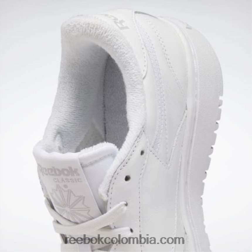 mujer ftwr blanco/gris frío 2 zapatos dobles del club c Reebok D260LP7