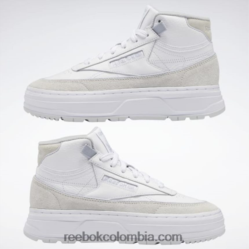 mujer ftwr blanco/gris frio/gris frio 2 zapatillas club c geo mid mujer Reebok D260LP262