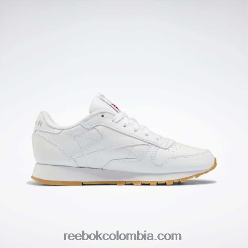mujer ftwr blanco/gris puro 3/reebok rubber gum-03 zapatos de cuero clasicos Reebok D260LP55
