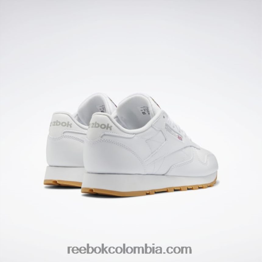 mujer ftwr blanco/gris puro 3/reebok rubber gum-03 zapatos de cuero clasicos Reebok D260LP55