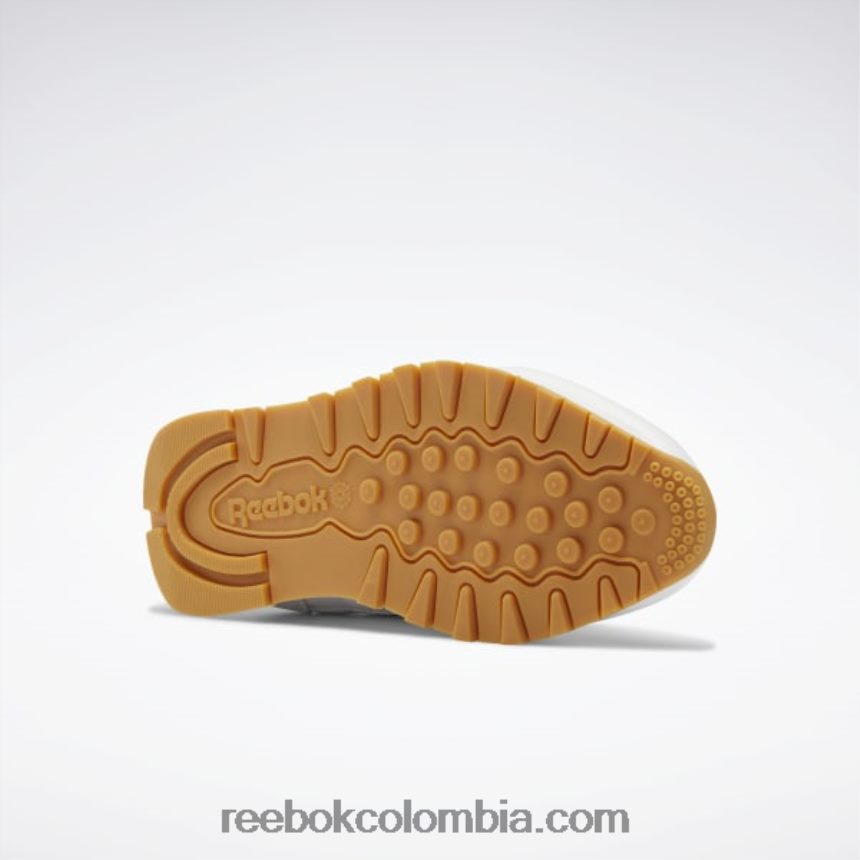 mujer ftwr blanco/gris puro 3/reebok rubber gum-03 zapatos de cuero clasicos Reebok D260LP55