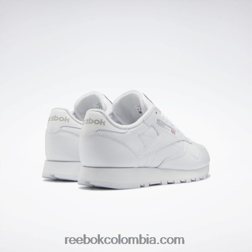 mujer ftwr blanco/gris puro 3 zapatos de cuero clasicos Reebok D260LP64