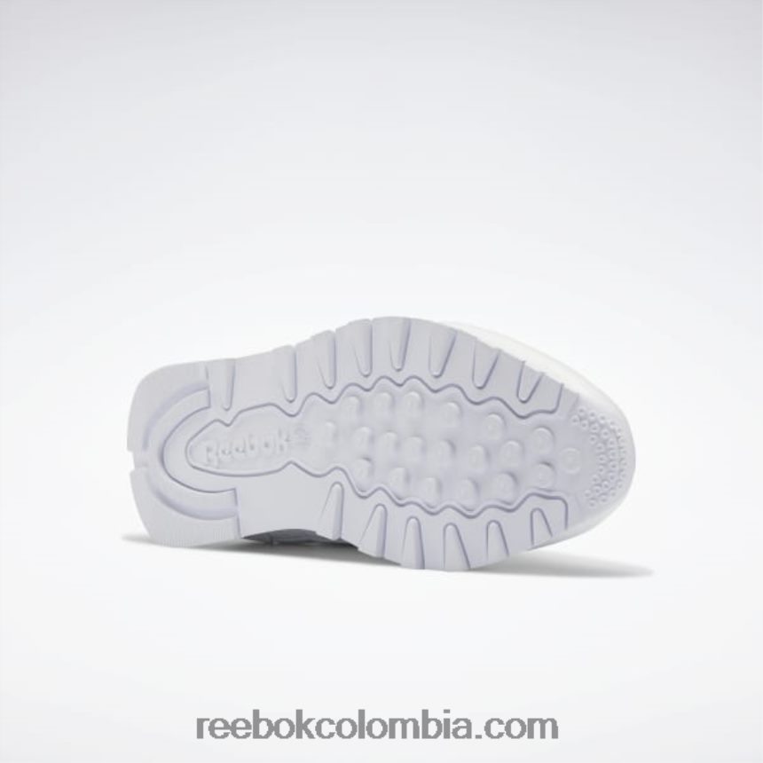 mujer ftwr blanco/gris puro 3 zapatos de cuero clasicos Reebok D260LP64