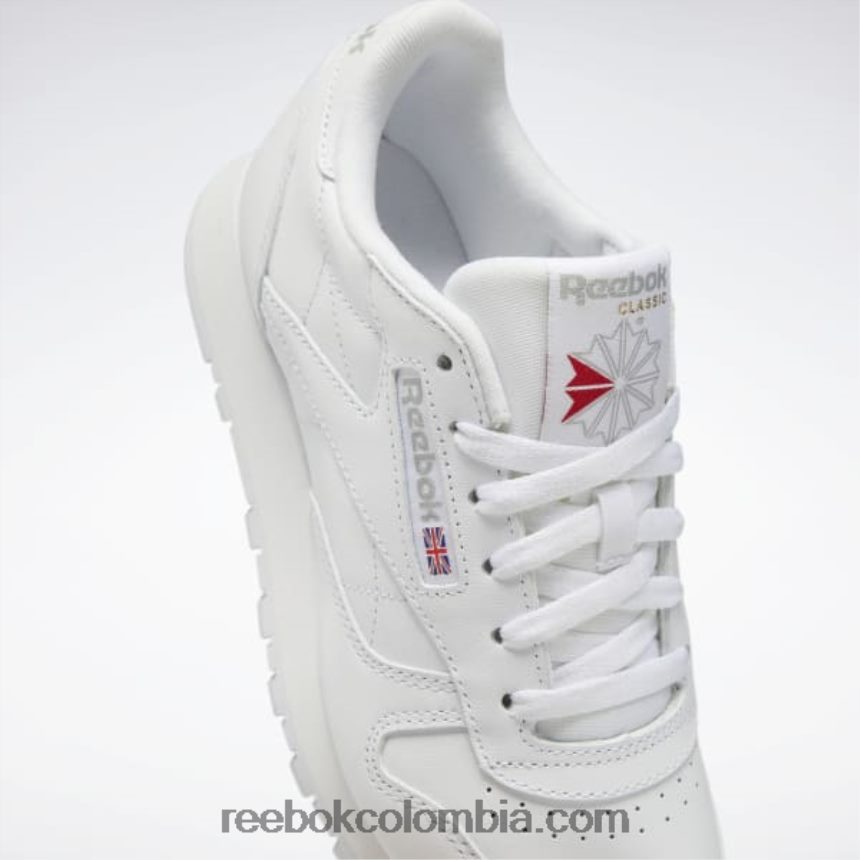 mujer ftwr blanco/gris puro 3 zapatos de cuero clasicos Reebok D260LP64