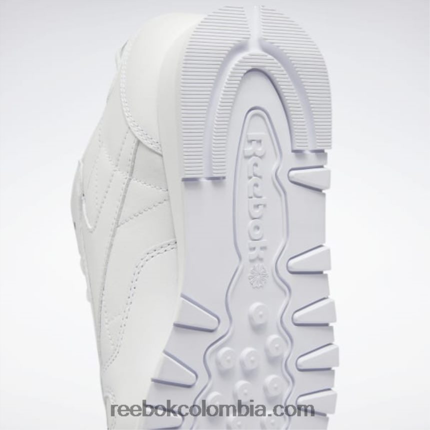 mujer ftwr blanco/gris puro 3 zapatos de cuero clasicos Reebok D260LP64