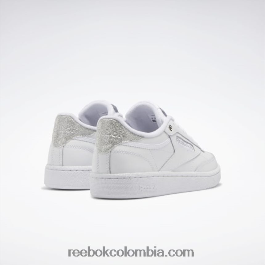 mujer ftwr blanco/plata met. club c 85 zapatos de mujer Reebok D260LP319
