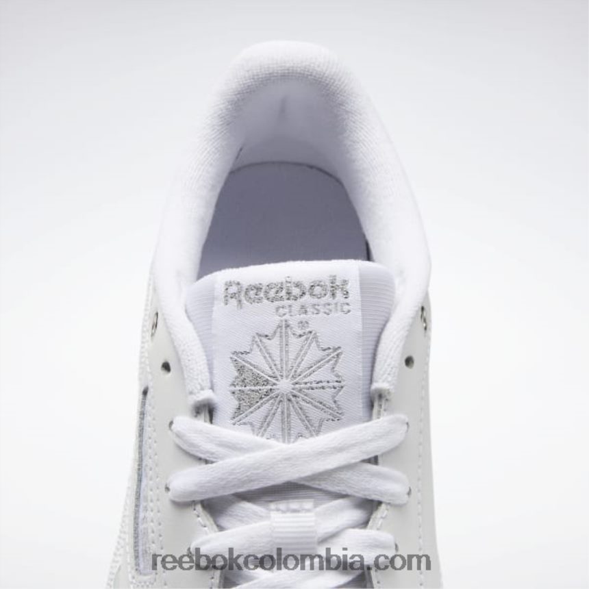 mujer ftwr blanco/plata met. club c 85 zapatos de mujer Reebok D260LP319