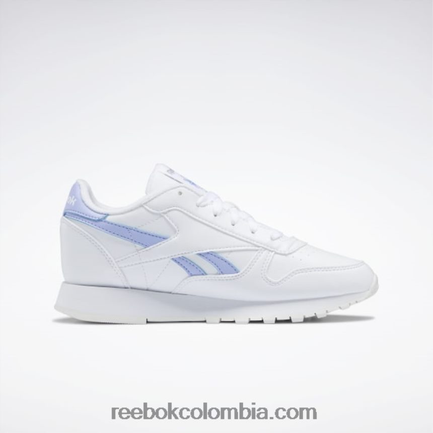 mujer ftwr blanco/resplandor lila zapatos de mujer de cuero clasicos Reebok D260LP164