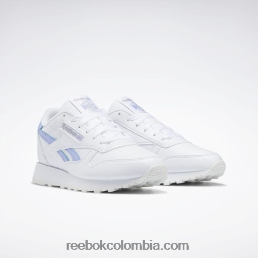mujer ftwr blanco/resplandor lila zapatos de mujer de cuero clasicos Reebok D260LP164