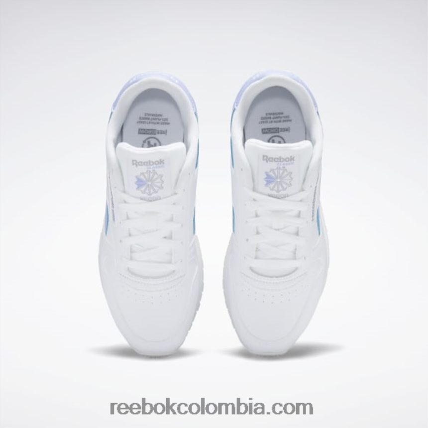 mujer ftwr blanco/resplandor lila zapatos de mujer de cuero clasicos Reebok D260LP164