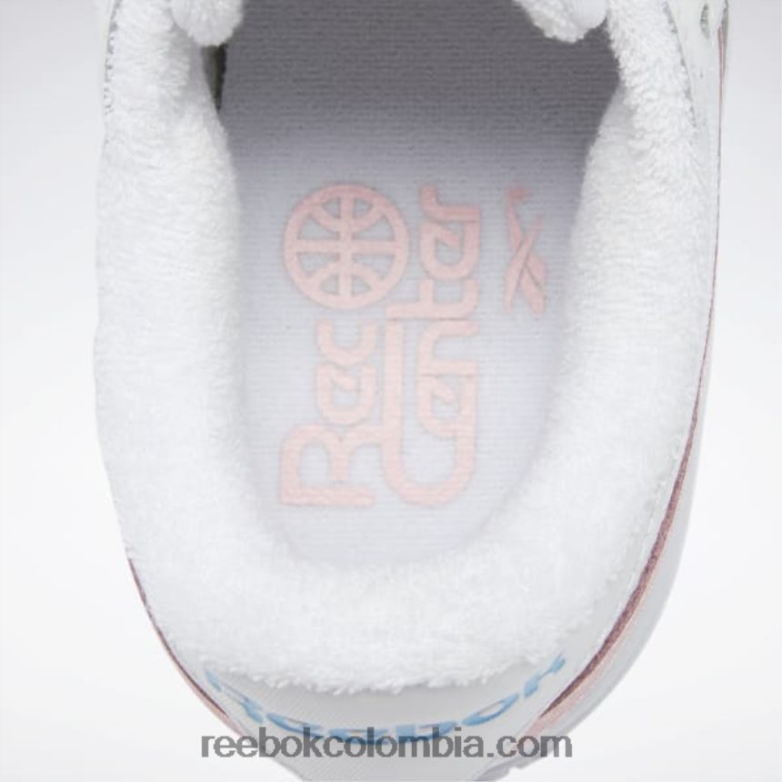 mujer ftwr blanco/resplandor rosa/agua radiante club c doble venganza zapatos de mujer Reebok D260LP267