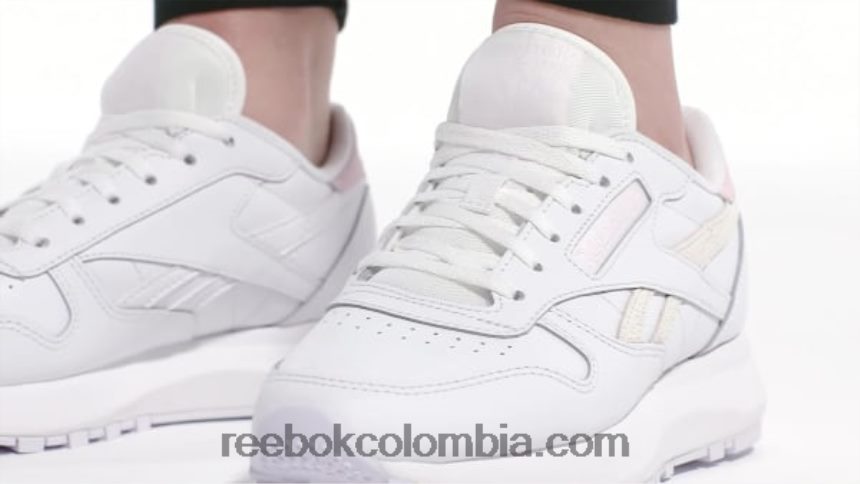 mujer ftwr blanco/rosa porcelana zapatos clásicos de piel sp para mujer Reebok D260LP315