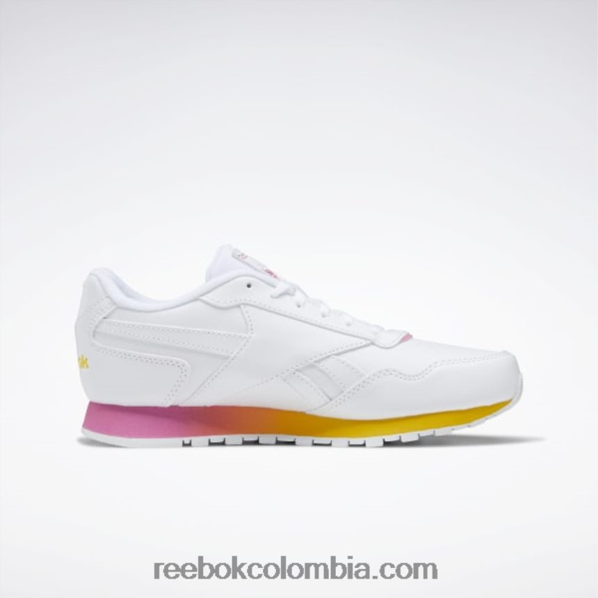 mujer ftwr blanco/rosa verdadero/siempre amarillo zapatillas de mujer clásicas harman run Reebok D260LP826