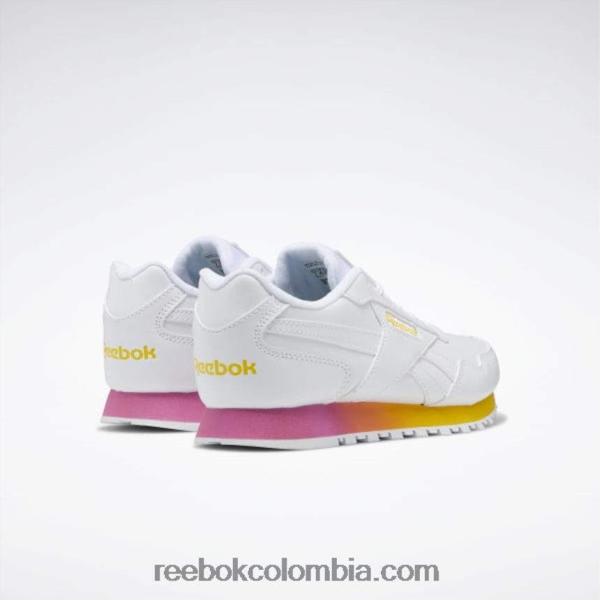 mujer ftwr blanco/rosa verdadero/siempre amarillo zapatillas de mujer clásicas harman run Reebok D260LP826
