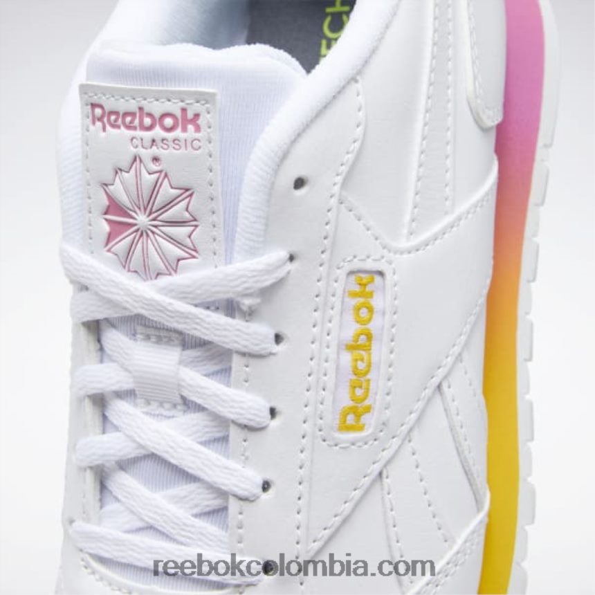 mujer ftwr blanco/rosa verdadero/siempre amarillo zapatillas de mujer clásicas harman run Reebok D260LP826