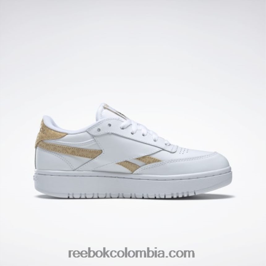 mujer ftwr blanco/sahara club c doble venganza zapatos de mujer Reebok D260LP387