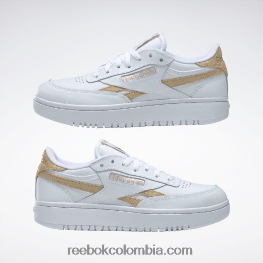 mujer ftwr blanco/sahara club c doble venganza zapatos de mujer Reebok D260LP387