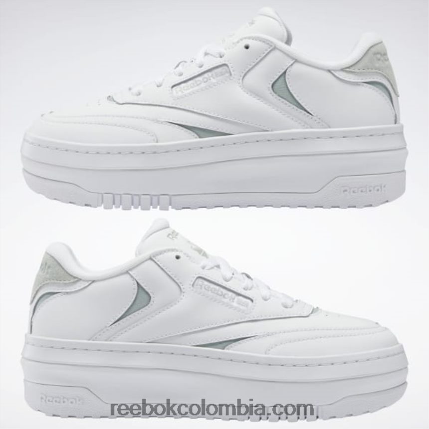 mujer ftwr blanco/spray de mar zapatos club c extra mujer Reebok D260LP17