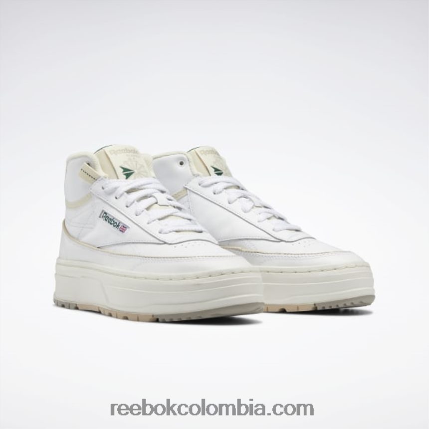 mujer ftwr blanco/tiza/verde oscuro zapatillas club c geo mid mujer Reebok D260LP61