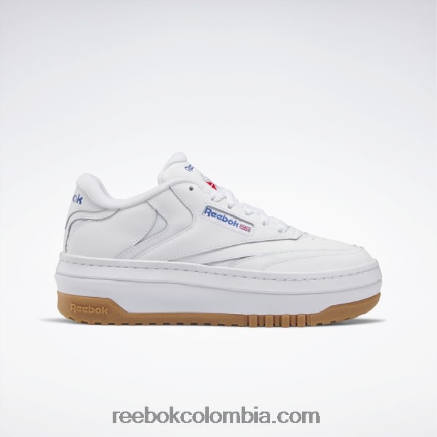 mujer ftwr blanco/vector azul zapatos club c extra mujer Reebok D260LP59