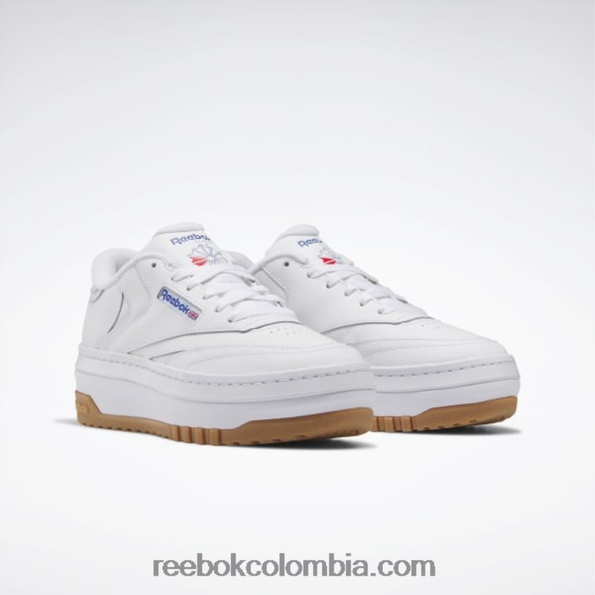 mujer ftwr blanco/vector azul zapatos club c extra mujer Reebok D260LP59