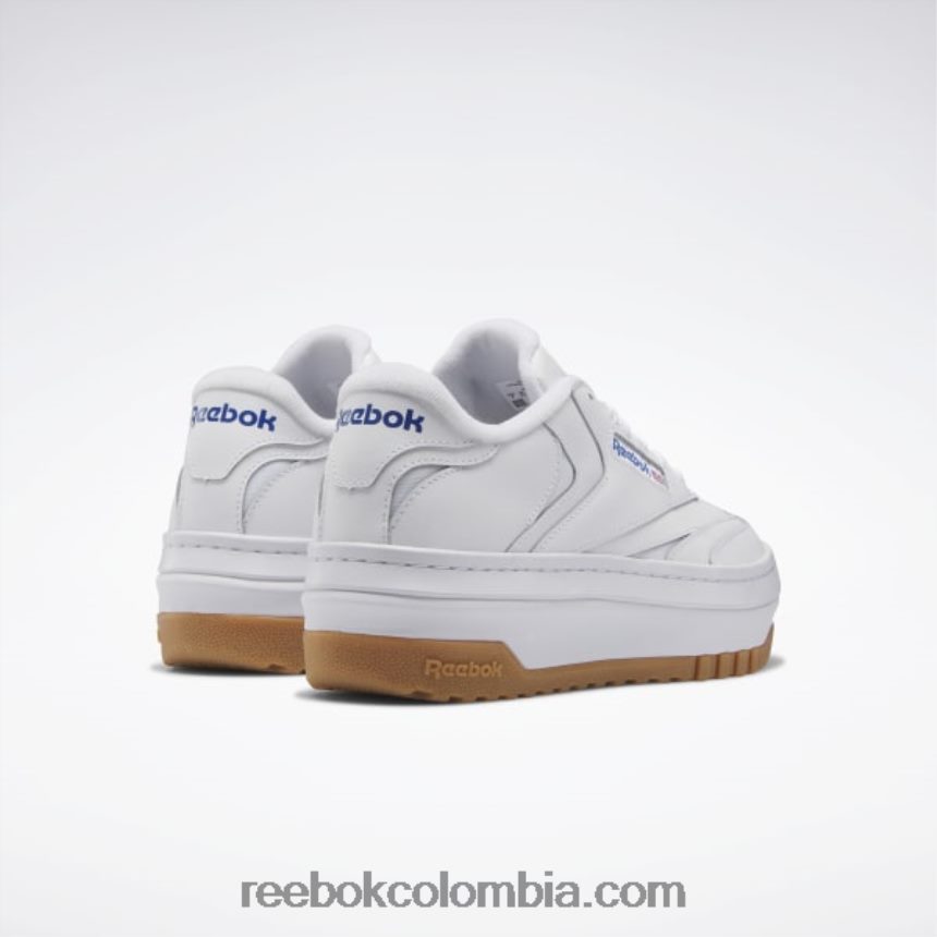 mujer ftwr blanco/vector azul zapatos club c extra mujer Reebok D260LP59
