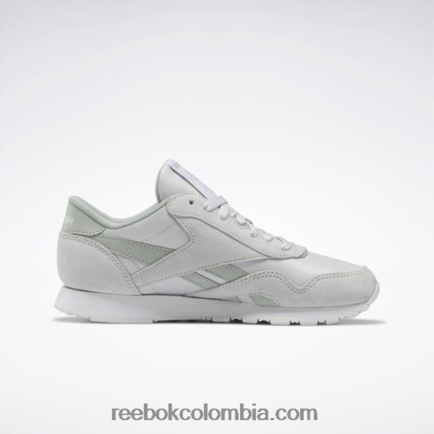 mujer gris frío/spray de mar/blanco ftwr zapatos clásicos de nailon para mujer Reebok D260LP268
