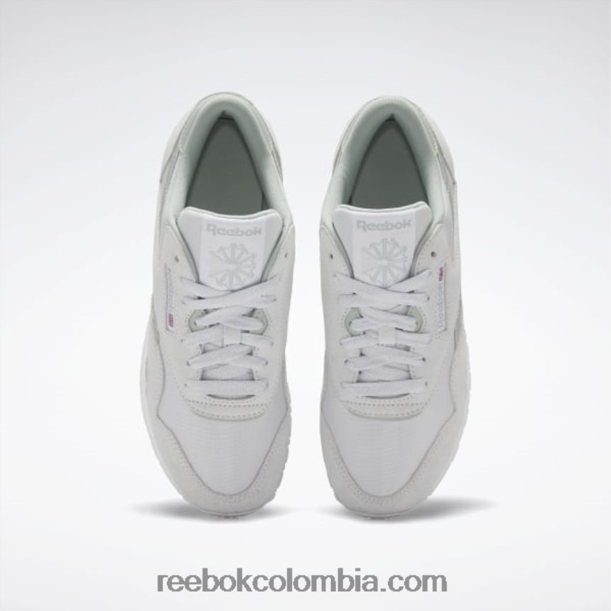 mujer gris frío/spray de mar/blanco ftwr zapatos clásicos de nailon para mujer Reebok D260LP268