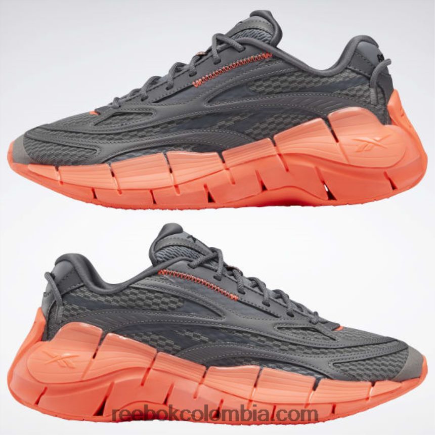 mujer gris puro 6/gris puro 7/llamarada naranja zapatillas zig kinetica 2.5 Reebok D260LP219