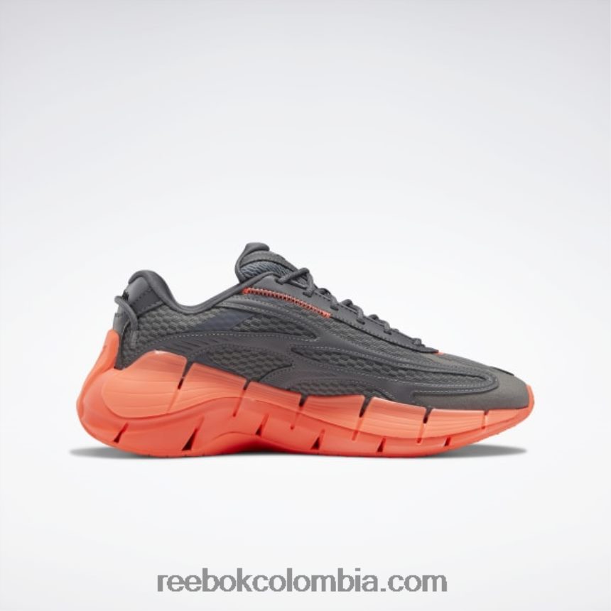 mujer gris puro 6/gris puro 7/llamarada naranja zapatillas zig kinetica 2.5 Reebok D260LP219
